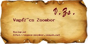 Vagács Zsombor névjegykártya